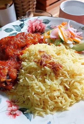 Butter Rice with Ayam Masak Merah