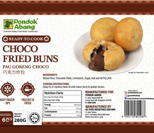 Pondok Abang - Chocolate Fried Buns ( Pau Goreng Choco ) 280g | 6pcs