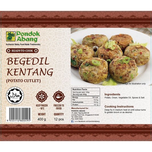 Pondok Abang - Potato Cutlet ( Bagedil Kentang ) | 12pcs