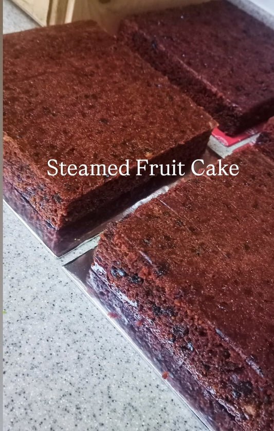Steamed Premium Fruit Cake | Moist ( Kek Kukus Premium | Lembap ) - 8" | Golden Churn Butter ( Pre-Order )